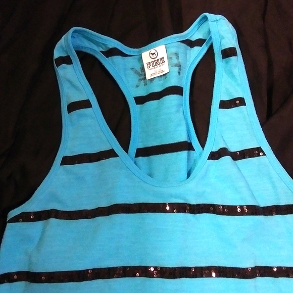 PINK Victoria's Secret Sequin Tank Top - Picture 1 of 3